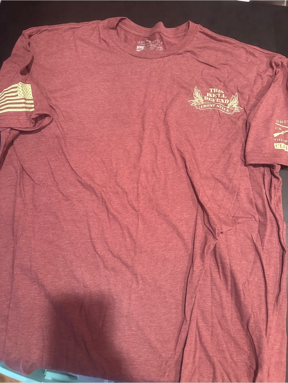 Grunt Style 4X Red Heather Short Sleeve Tee American O.G 🇺🇸